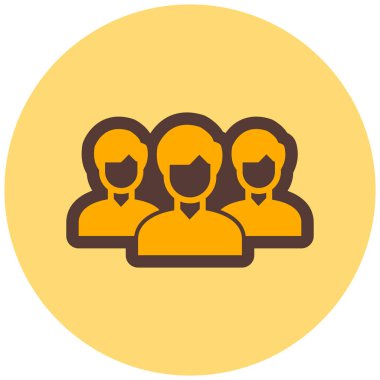 grup insan vektör simgesi
