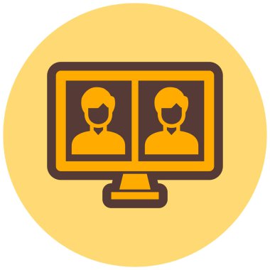 kullanıcı. Web simgesi basit illüstrasyon