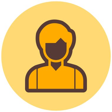 avatar. Web simgesi basit illüstrasyon