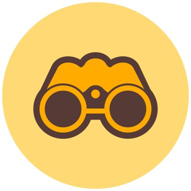 Dürbün. Web simgesi basit illüstrasyon