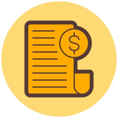 Belge. Web simgesi basit illüstrasyon