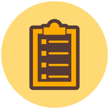 Kontrol listesi. Web simgesi basit tasarım