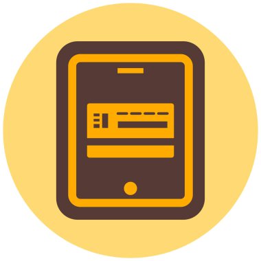 Cep telefonu. Web simgesi basit illüstrasyon