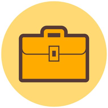 Çanta. Web simgesi basit illüstrasyon