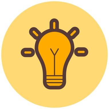 Bir fikrim var. Web simgesi basit illüstrasyon