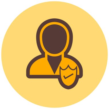 kullanıcı. Web simgesi basit illüstrasyon