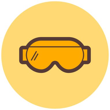 Gözlük. Web simgesi basit illüstrasyon