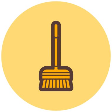 Süpürge. Web simgesi basit illüstrasyon