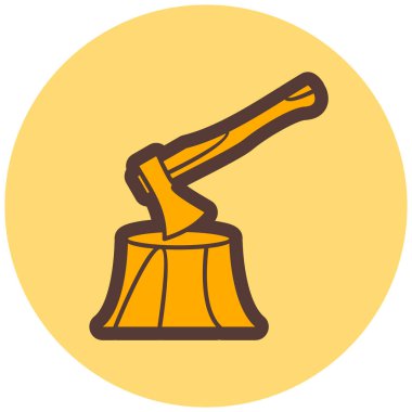 Tek bir simgenin vektör illüstrasyonu