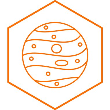 Moda tarzında izole edilmiş ay simgesi