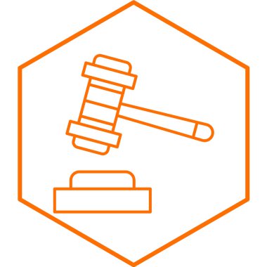 Açık artırma simge vektör çizim