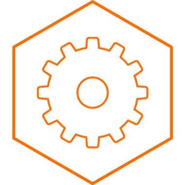 dişli simgesi vektör illüstrasyonu