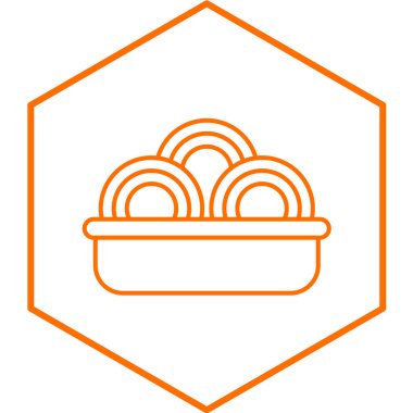 yiyecek modern ikon vektör illüstrasyonu 