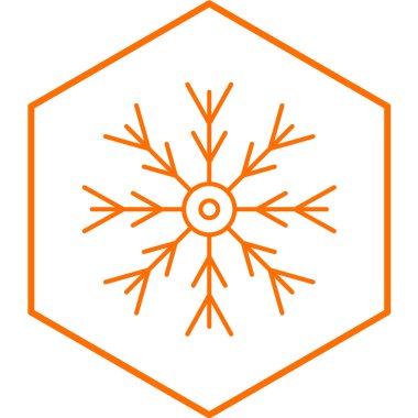 kar tanesi modern simge vektör resimlemesi 