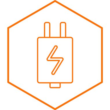 Şarj modern simge vektör illüstrasyonu 