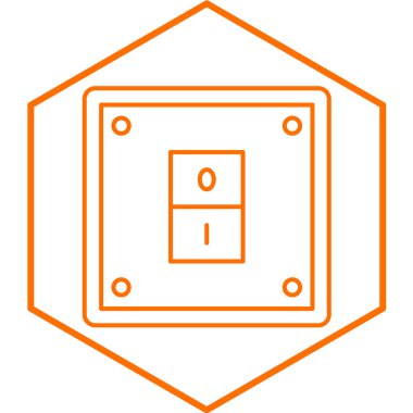 Elektrik Anahtarı modern simge vektör illüstrasyonu 