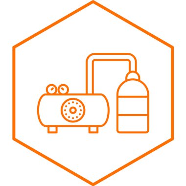 Kazan modern simge vektör illüstrasyonu 