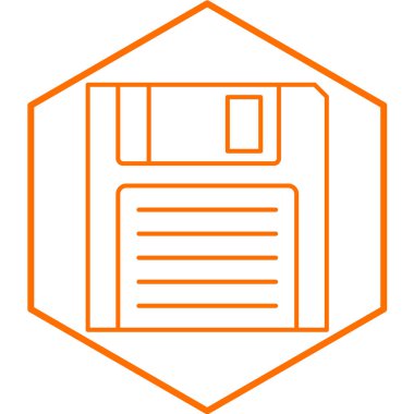 Modern simge vektör illüstrasyonunu kaydet 