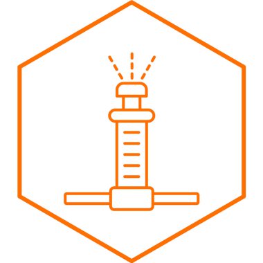 Fıskiye modern simge vektör illüstrasyonu 