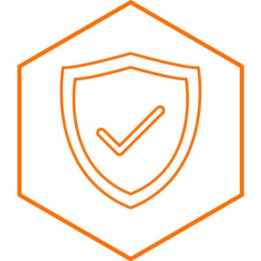 kalkan modern simge vektör illüstrasyonu 