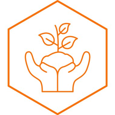 Bitki modern ikon vektör resimlemesini kaydet 