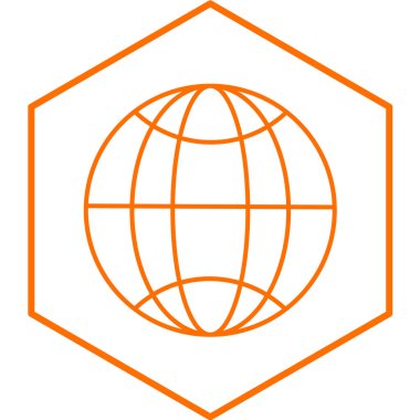 Küresel modern simge vektör illüstrasyonu 