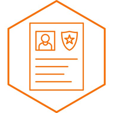 Tanımlama kartı vektör illüstrasyonu