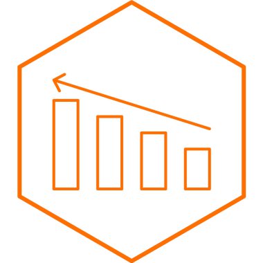 grafik ikonu vektör illüstrasyonu