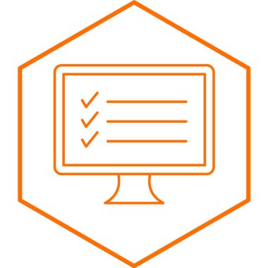 bilgisayar ekranı simgesi. vektör illüstrasyonu