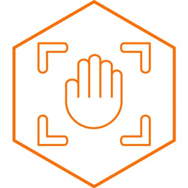 El ele tutuşmak, dur işareti simgesi. İnce çizgi sembolü. beyaz arkaplan üzerinde taslak simgeleri olan doğrusal biçim.