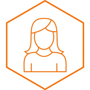 Moda Biçimli Avatar Simgesi İzole Arkaplan