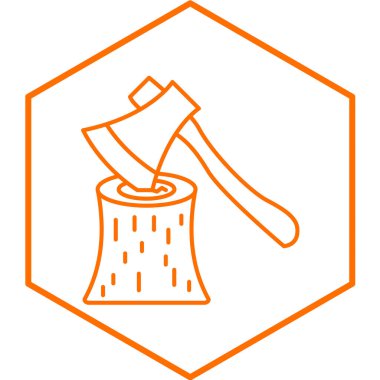 Modern b 'nin vektör illüstrasyonu balta simgesinden yoksun