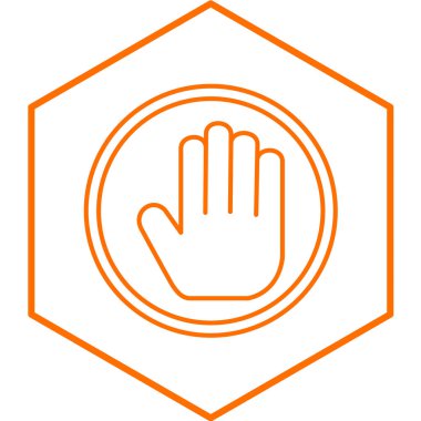 El simgesinin vektör illüstrasyonu