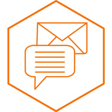 ileti vektör simgesi gösterimi