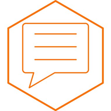 Sohbet kabarcığı vektör illüstrasyonu