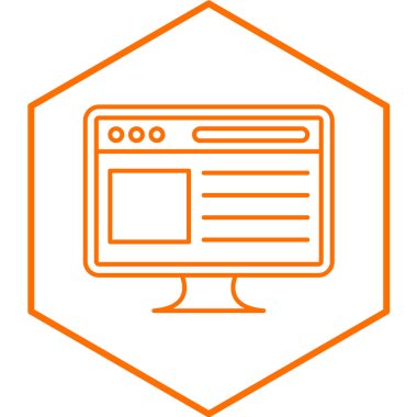 seo modern simgesinin vektör illüstrasyonu