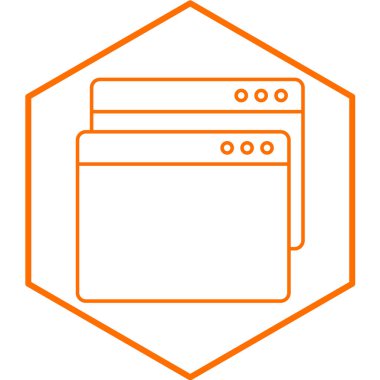 tarayıcı pencere simgesi. vektör illüstrasyonu