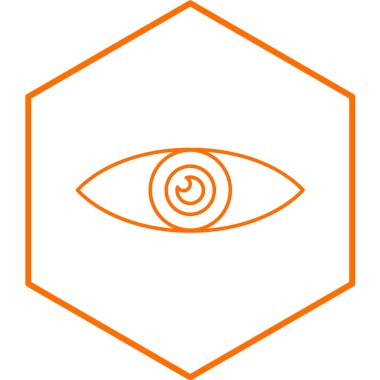 Göz simgesinin vektör illüstrasyonu