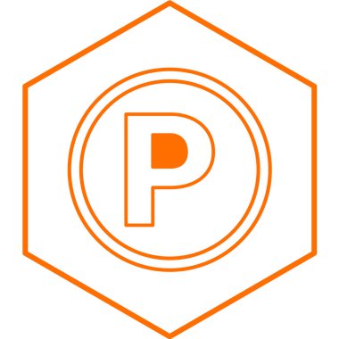 Park yeri simgesi. vektör illüstrasyonu