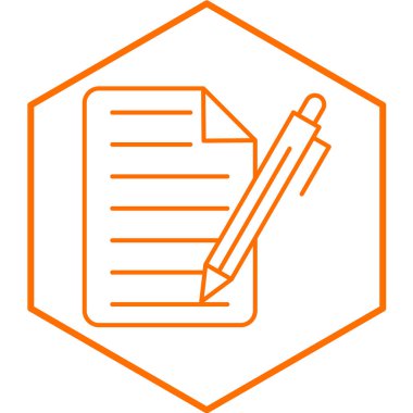 belge simgesi, vektör çizimi