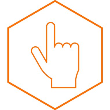 El imleç simgesi. vektör illüstrasyonu