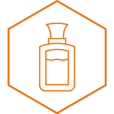 Bir şişe simgesinin vektör illüstrasyonu