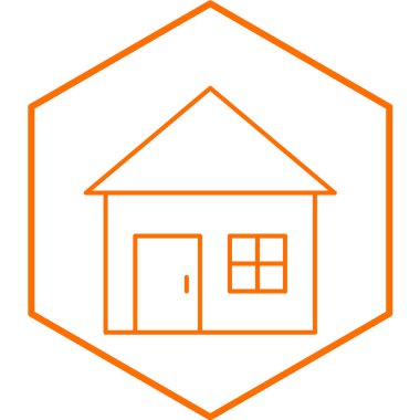 ev simgesi vektör illüstrasyonu