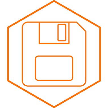 Disket simgesi. vektör illüstrasyonu