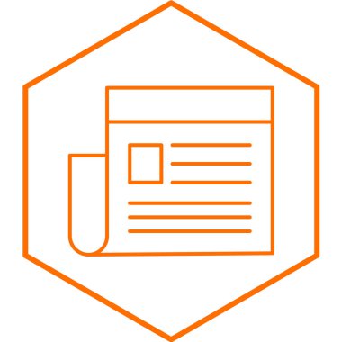 haber simge vektör çizim