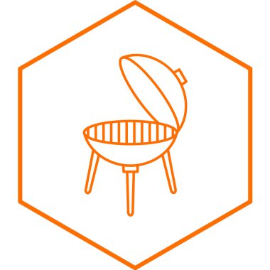 Izgara ikonu. vektör illüstrasyonu