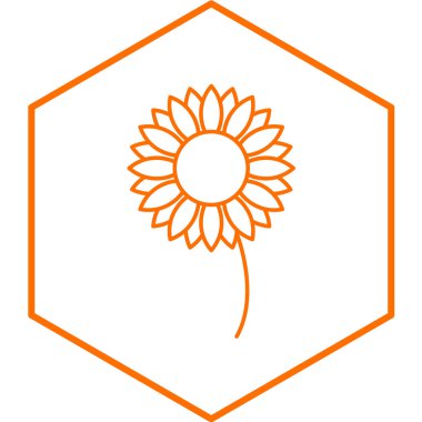 çiçek modern ikon vektör illüstrasyonu