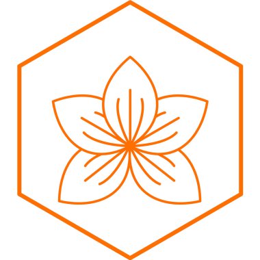 Orkide modern ikon vektör çizimi