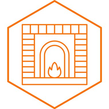 Modern simge vektör illüstrasyonunu ateşle