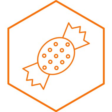 Candy modern ikon vektör illüstrasyonu